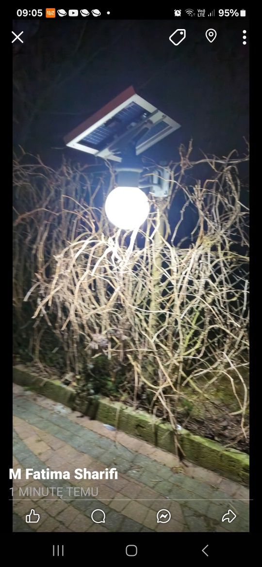 Solarne mocne lampy ogrodowe/ drogowe  kule led. solidne, aluminiowe.