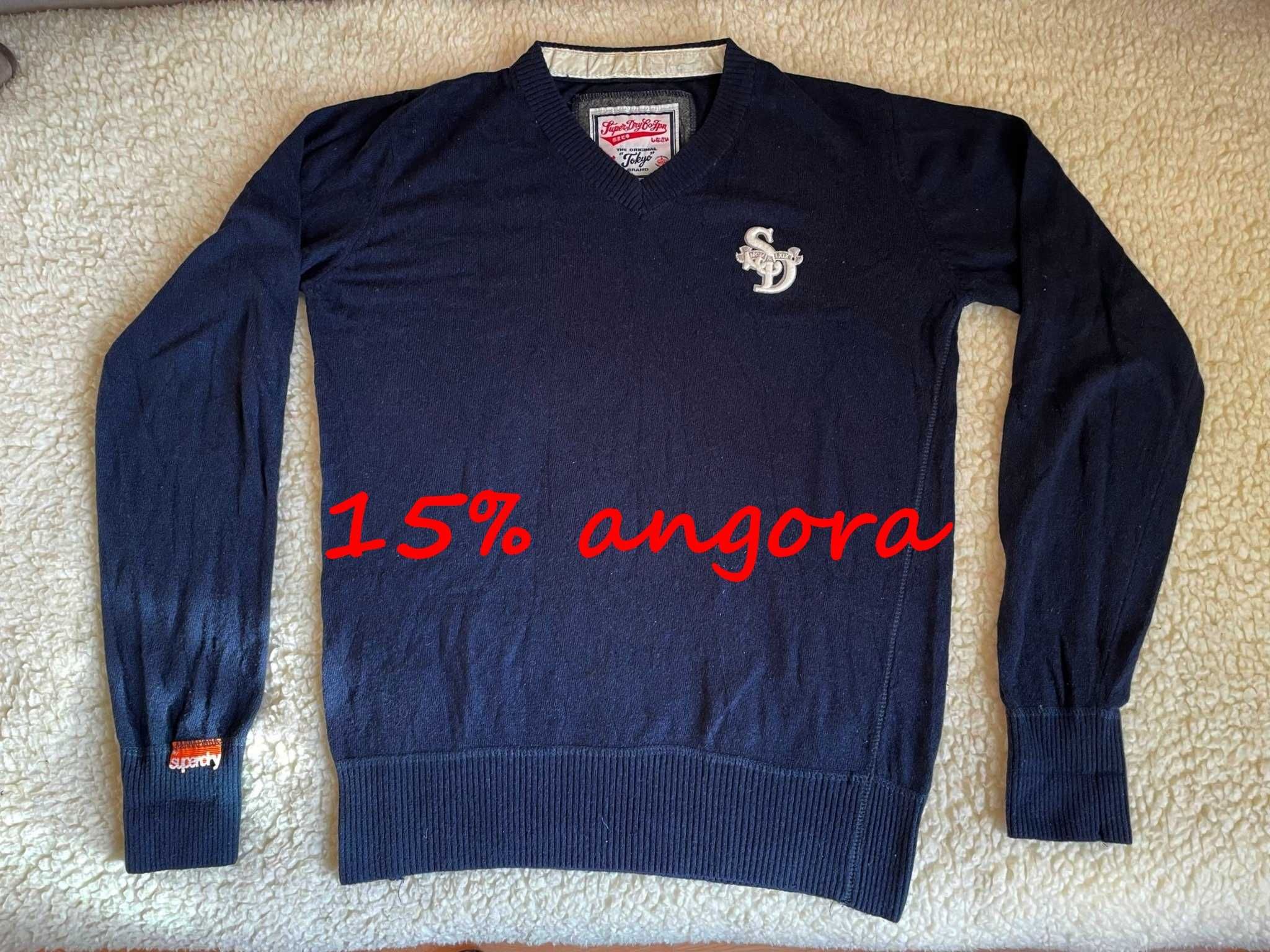 Sweter męski, 15% angora, Superdry r. M