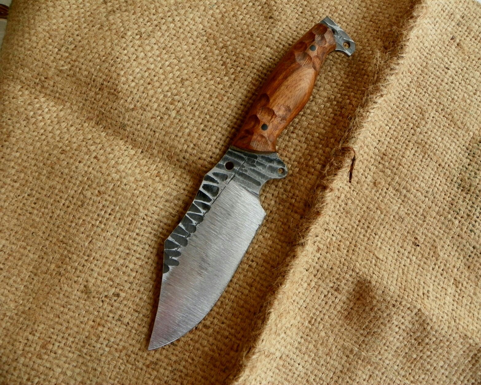 Nóż Taktyczny "Hanet" Amazoque Nóż Ręcznie Robiony Custom 50HF Resor!