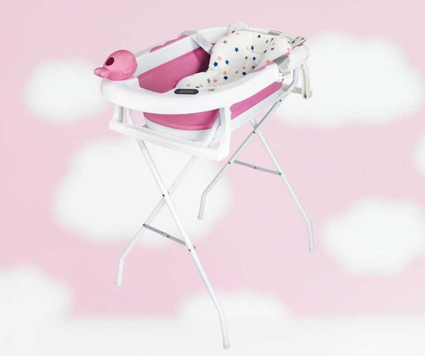 Wanienka niemowlęca składana ze stojakiem stelażem Nela Babywonders