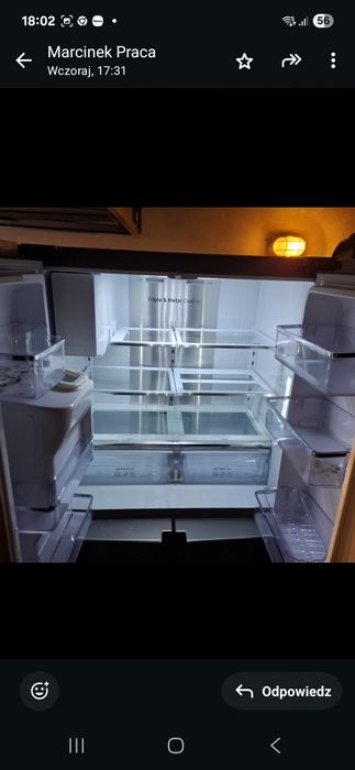 Samsung lodowka czteroo drzwiowa