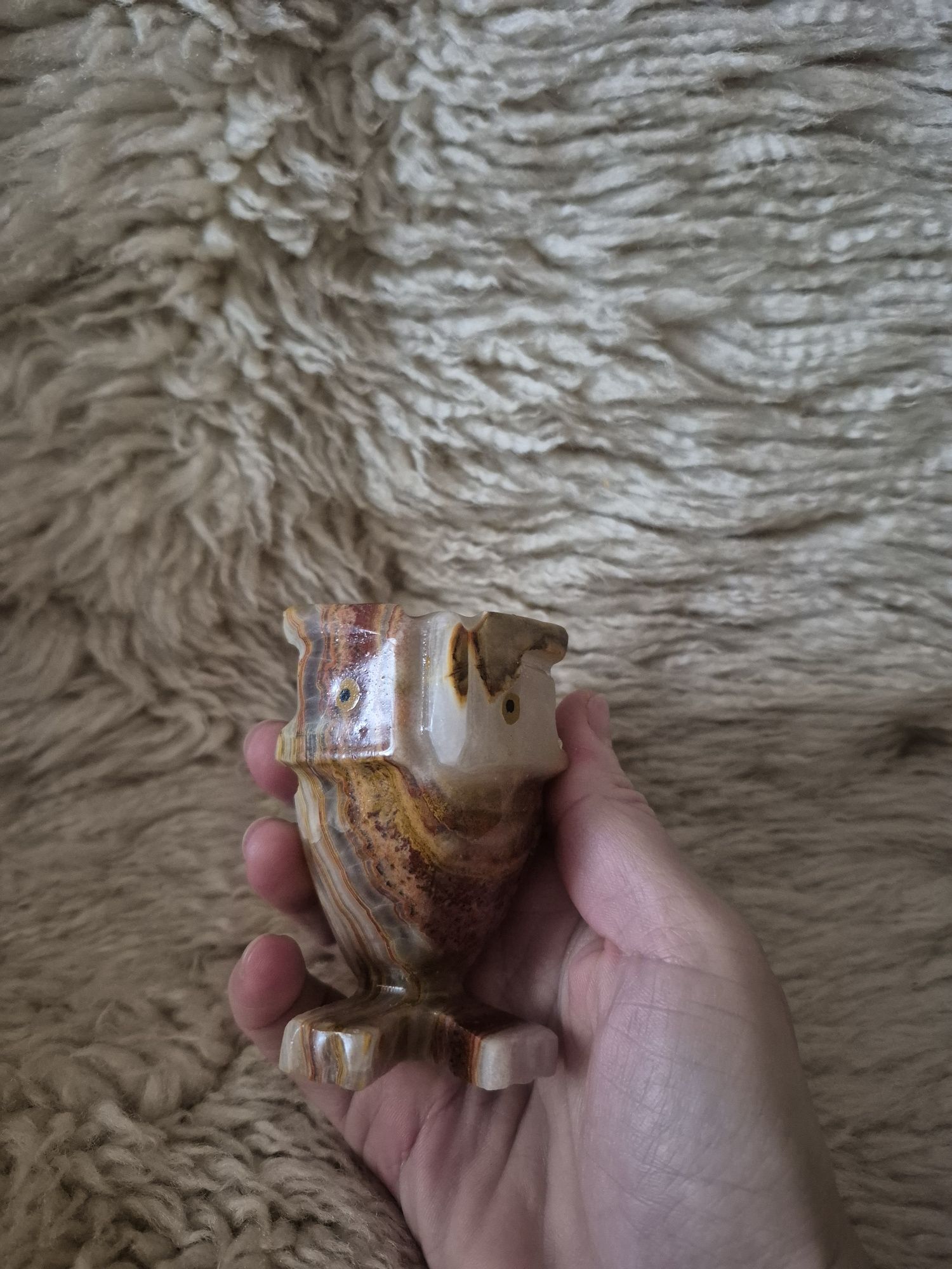 Сова из натурального оникса