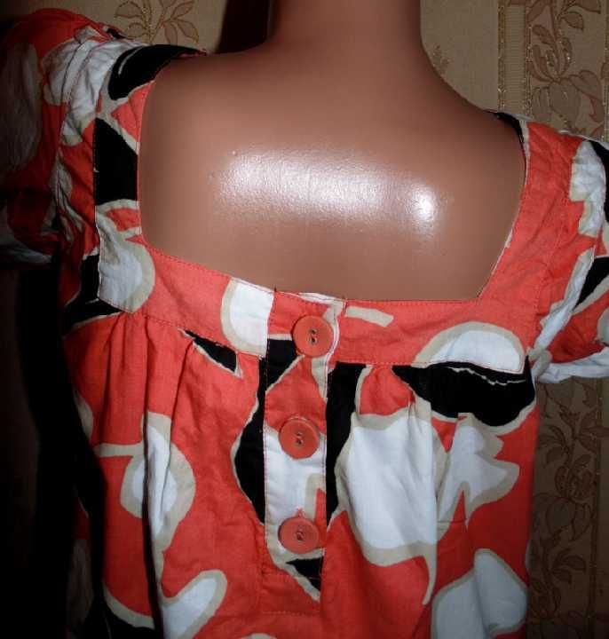 Футболка-блуза,туніка для вапгітних 42-44р натуральна тканина
