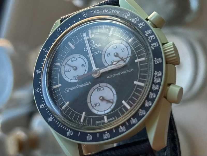 Omega x Swatch Earth SO33G100 - Biokeramika Lepsza Cena