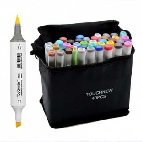 Набор двусторонних маркеров для рисования Touchnew Brush 40 шт Кисть
