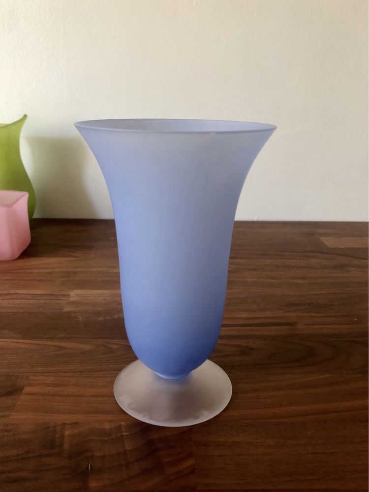Niebieski wazon KROSNO