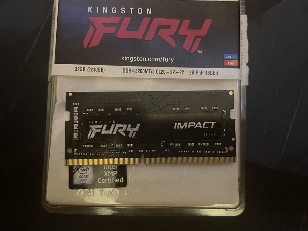 Kingston FURY 16Gb 3200Mhz DDR 4 SODIMM