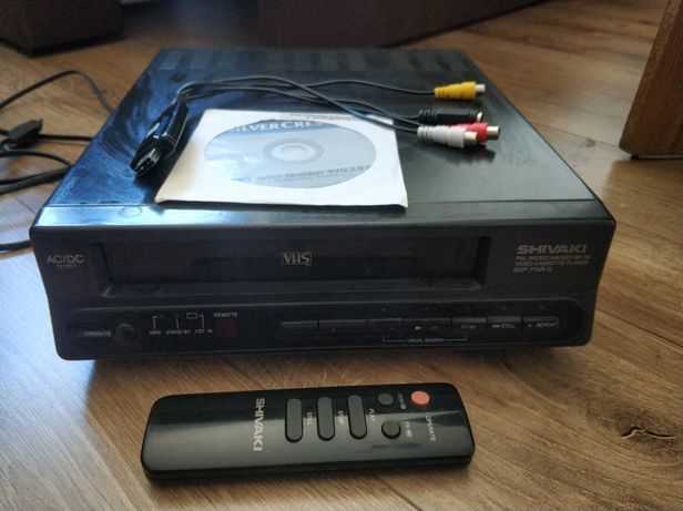 Magnetowid VHS Shivaki SVP-710R-II + viedo grabber + kasety VHS