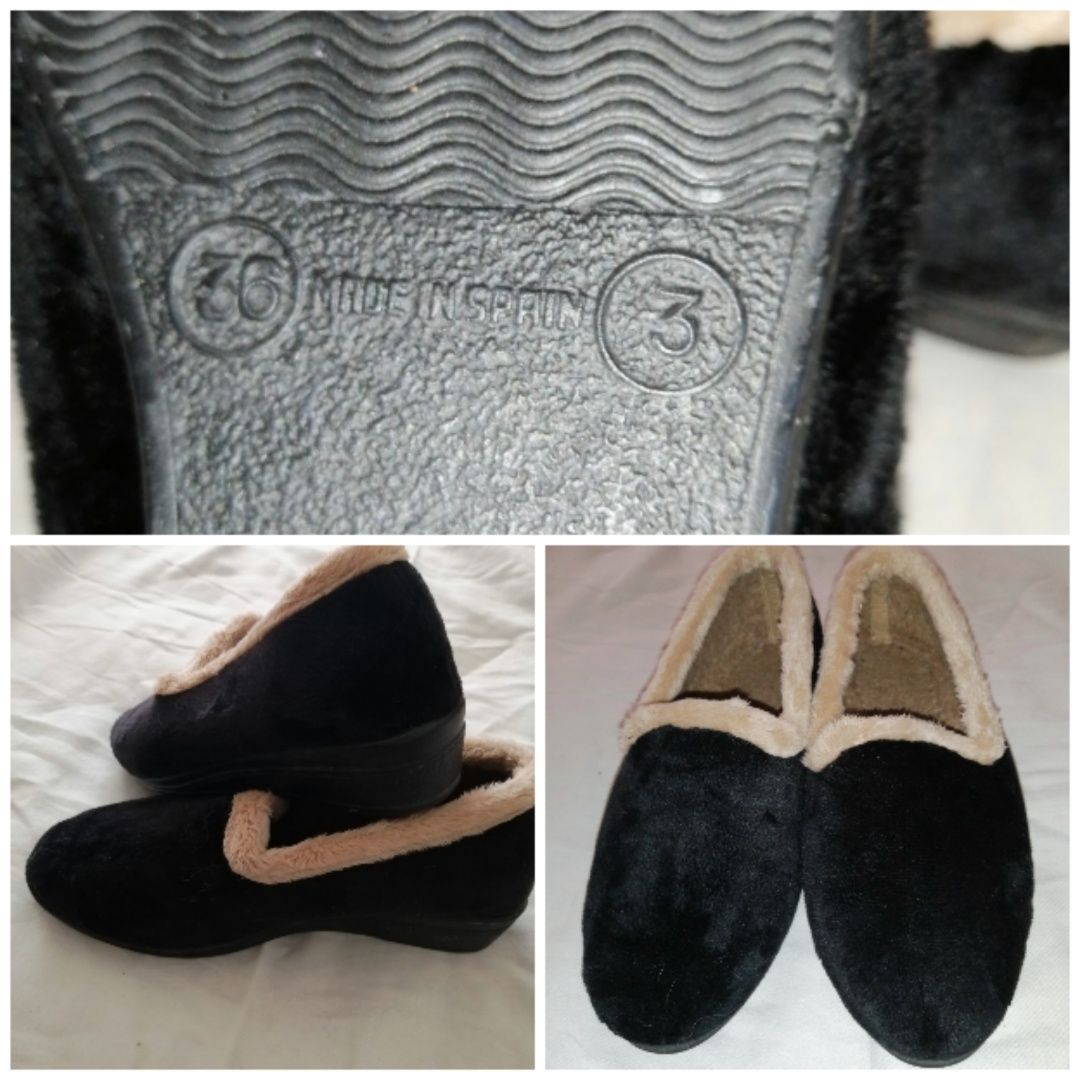 Pantufas e botas n. 35 e 36