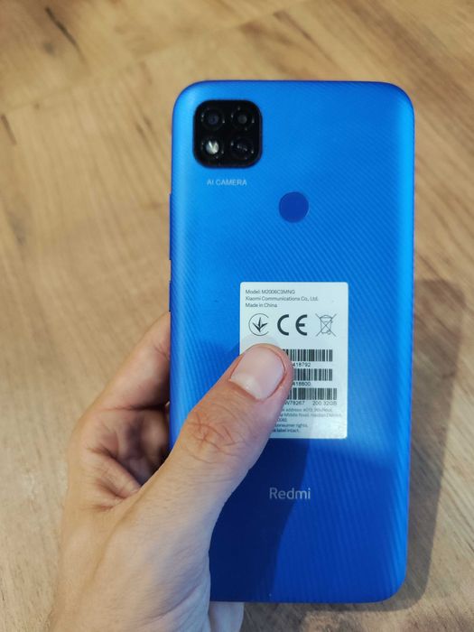 Telefon Xiaomi Redmi 9C 2/32 Twilight Blue pudełko ładowarka