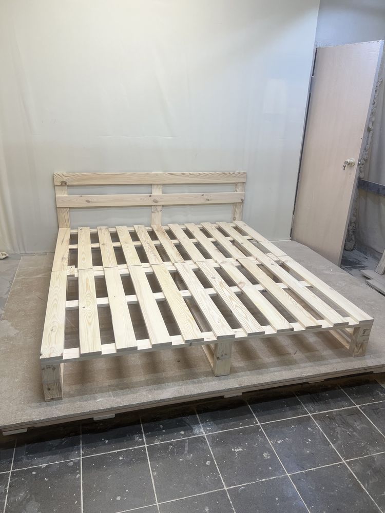 Ліжко з паллет , платформа для матрацу з дерева
