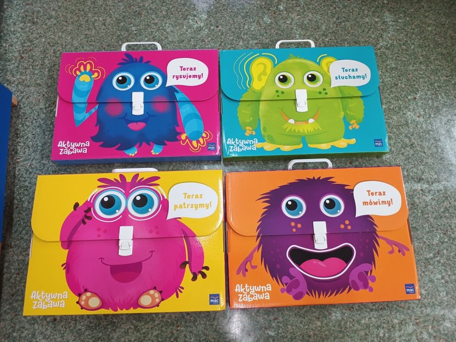 Aktywna zabawa MAC - walizki Teraz mówimy, słuchamy, rysujemy,  patrzy