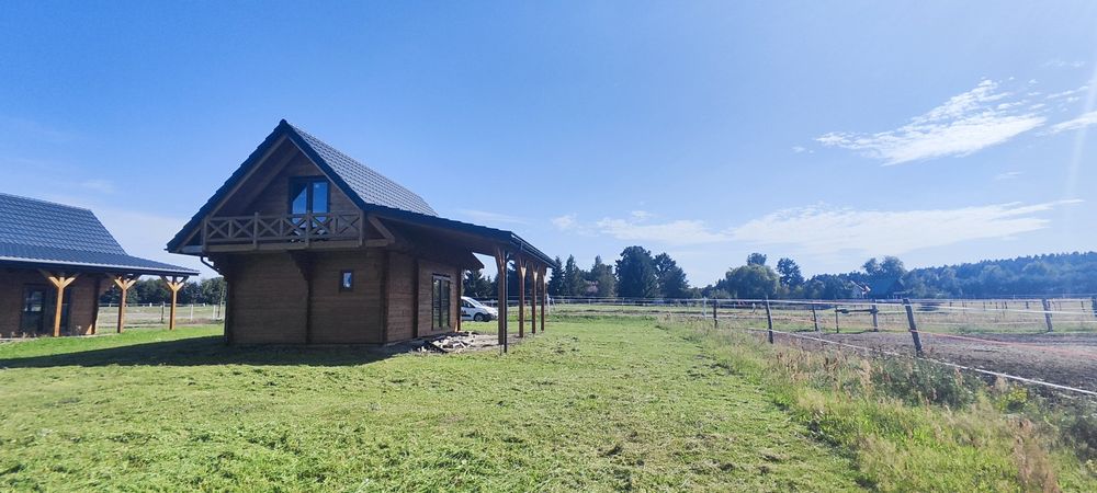 Domek drewniany z bala Nad jeziorem Stadnina koni OKAZJA