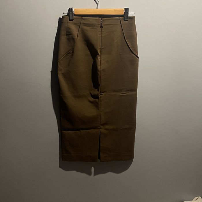 Юбка карандаш с вырезом