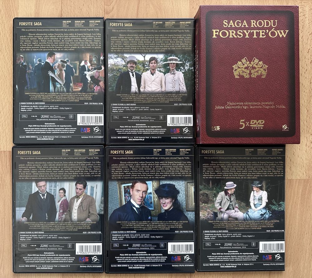 Serial Saga rodu Forsyte'ów 5 płyt DVD