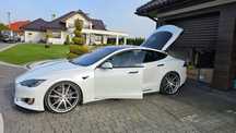 Tesla Model S Tesla s Long Range największa poj.baterii 2019r biały środek 40tyś/km