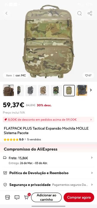 Mochila Táctica AirSoft