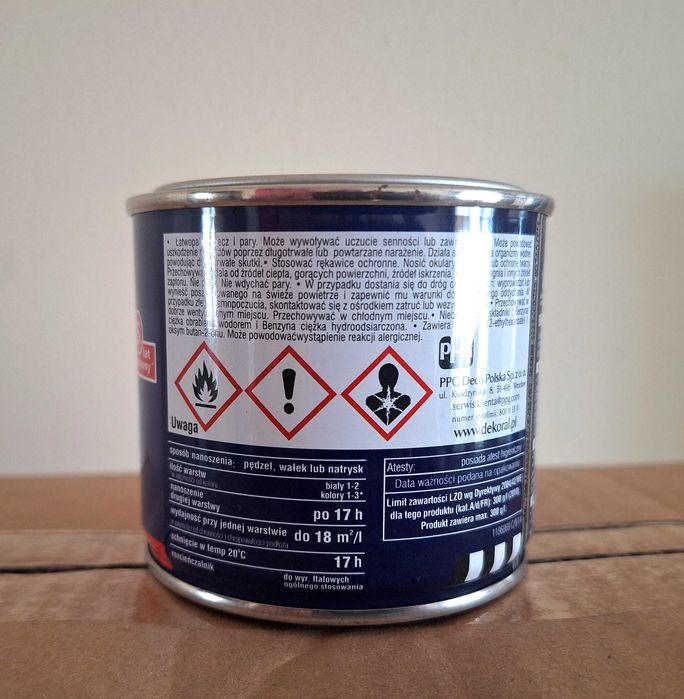 Emalia drewno metal Dekoral brąz 0,2ml x6 Nowe