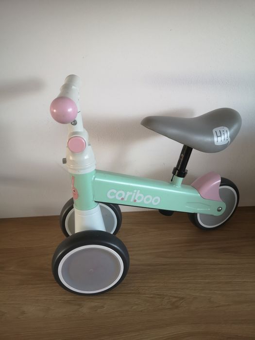 Cariboo friends jeździk rowerek biegowy miętowy