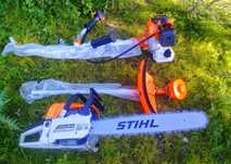 Roçadora + Motoserra stihl Novas Gasolina