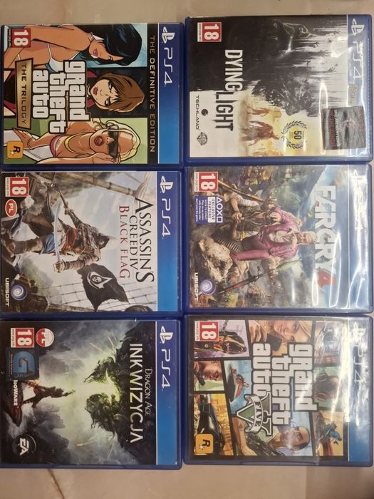 Gry na ps4!! Dobre ceny GTA Trylogy , GTA 5, Dying Light , Assassin,s