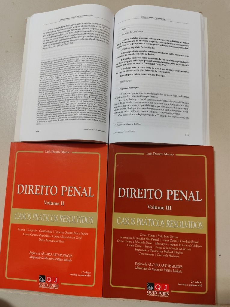 Direito Penal - Casos Práticos Resolvidos - Luís Duarte Manso (3 vol.)