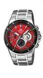 Zegarek Ediface EF-552 Silver Red Japoński mechanizm stan bdb