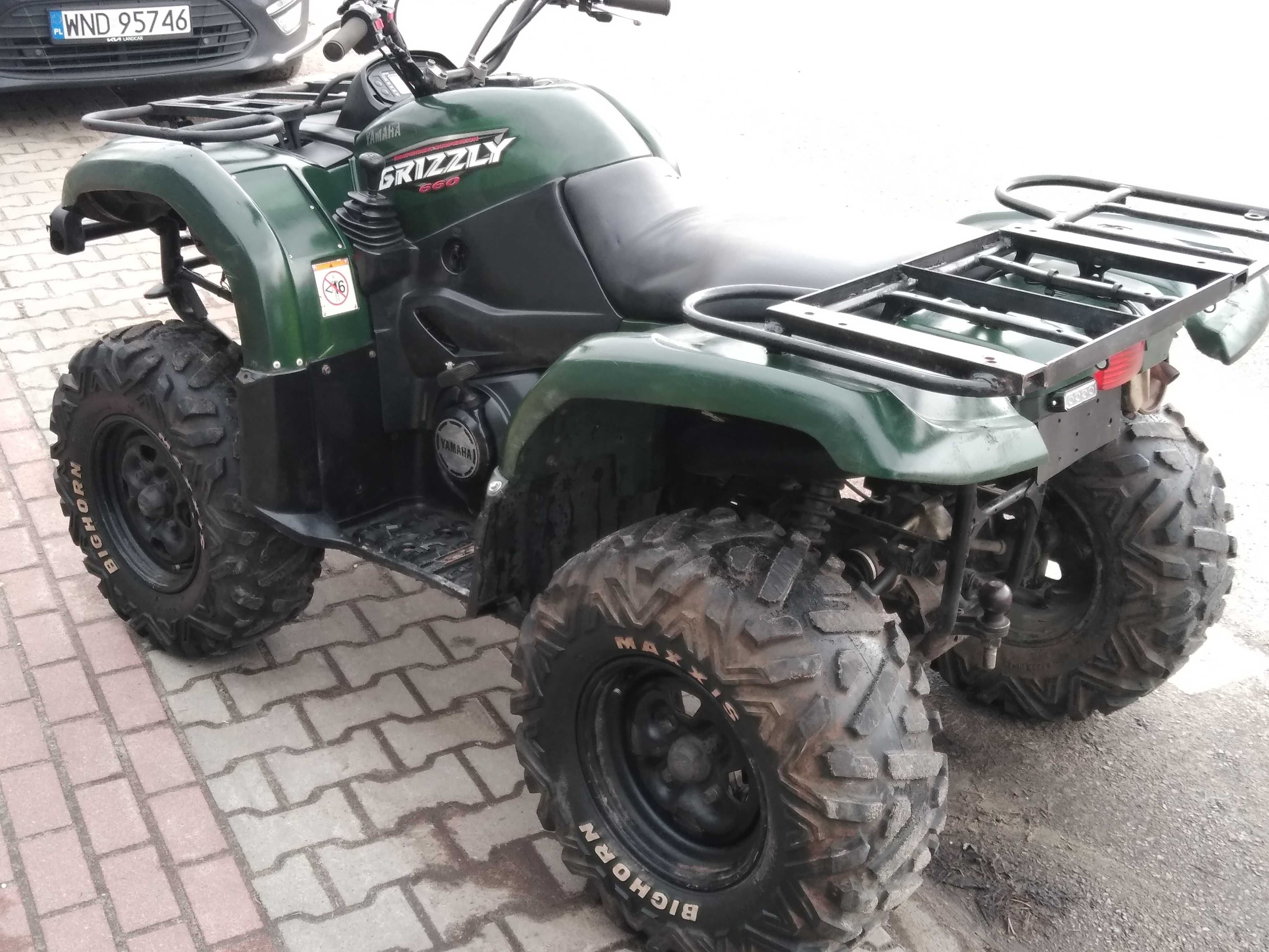 Yamaha Grizzly 660 4x4 IRS L7E  hom dok cfmoto Kymco Quad tgb linhai