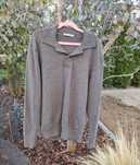 Zara wełniana bluza polo sweter szara premium M basic