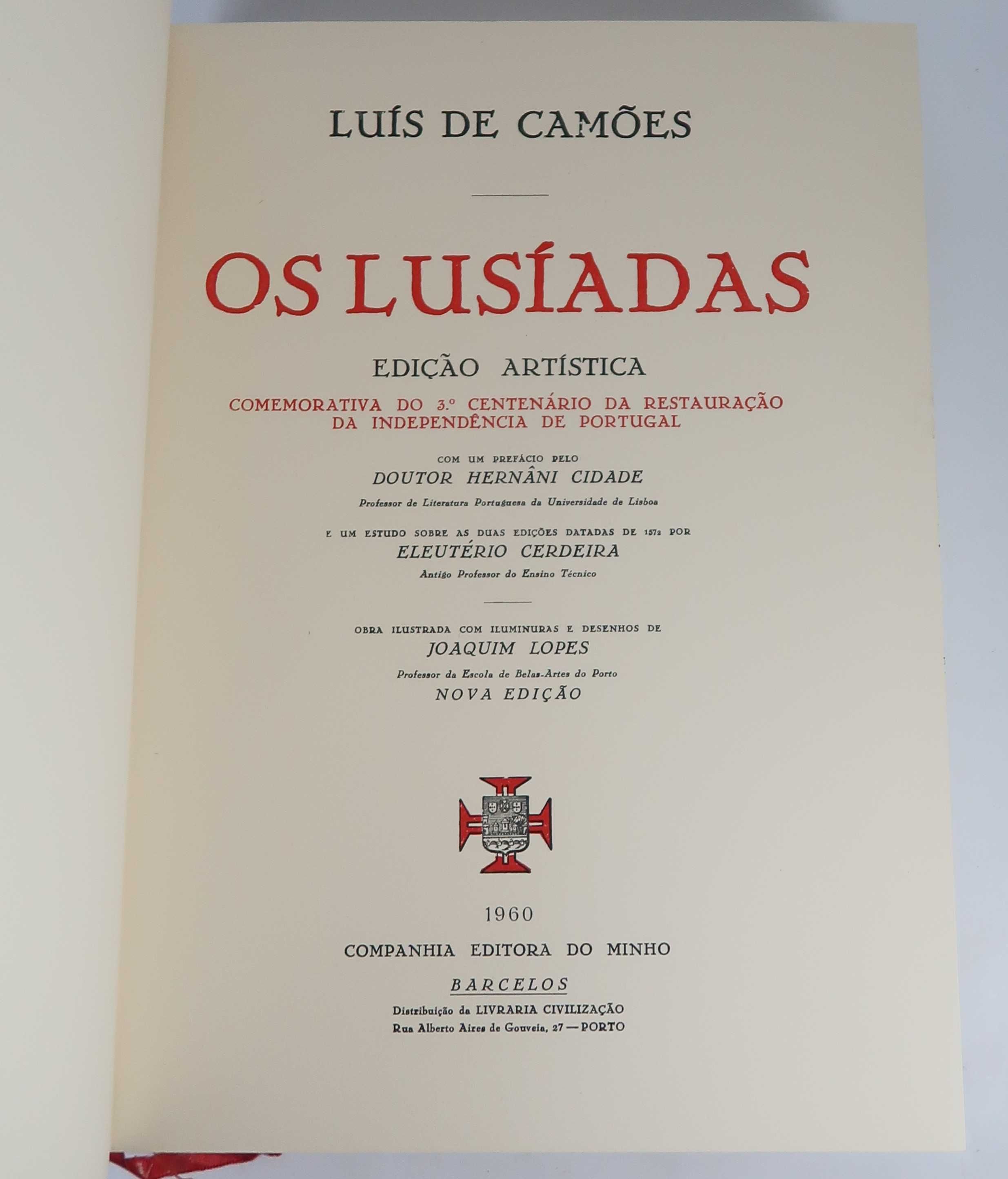 Os Lusíadas, de Luís de Camões, Edição Artística, 1960