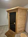 Sauna fińska sucha 220v 230v NAROŻNA zewnetrzna z drewna drewniana