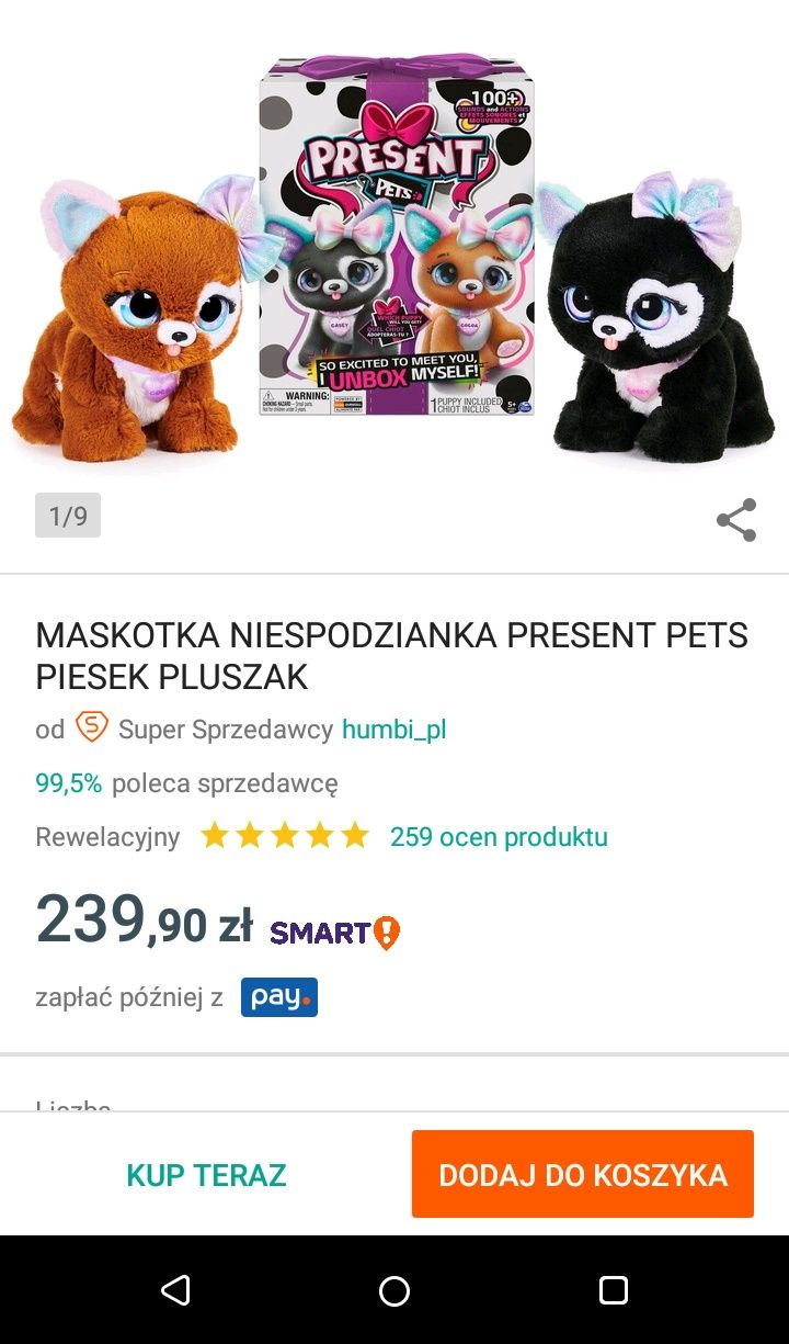 Interaktywny piesek szczekający chodzący pies jak prawdziwy