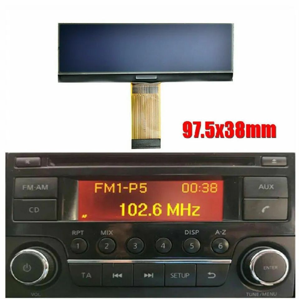 Display tela lcd rádio multimédia nissan Qashqai juke micra navara