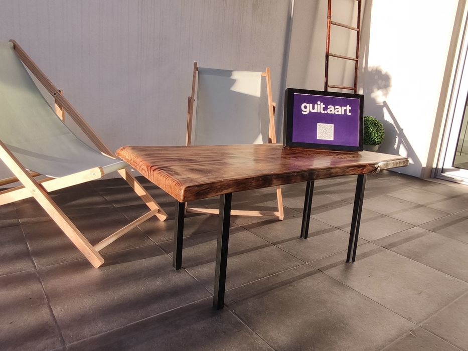 Mesa rústica de Pinho