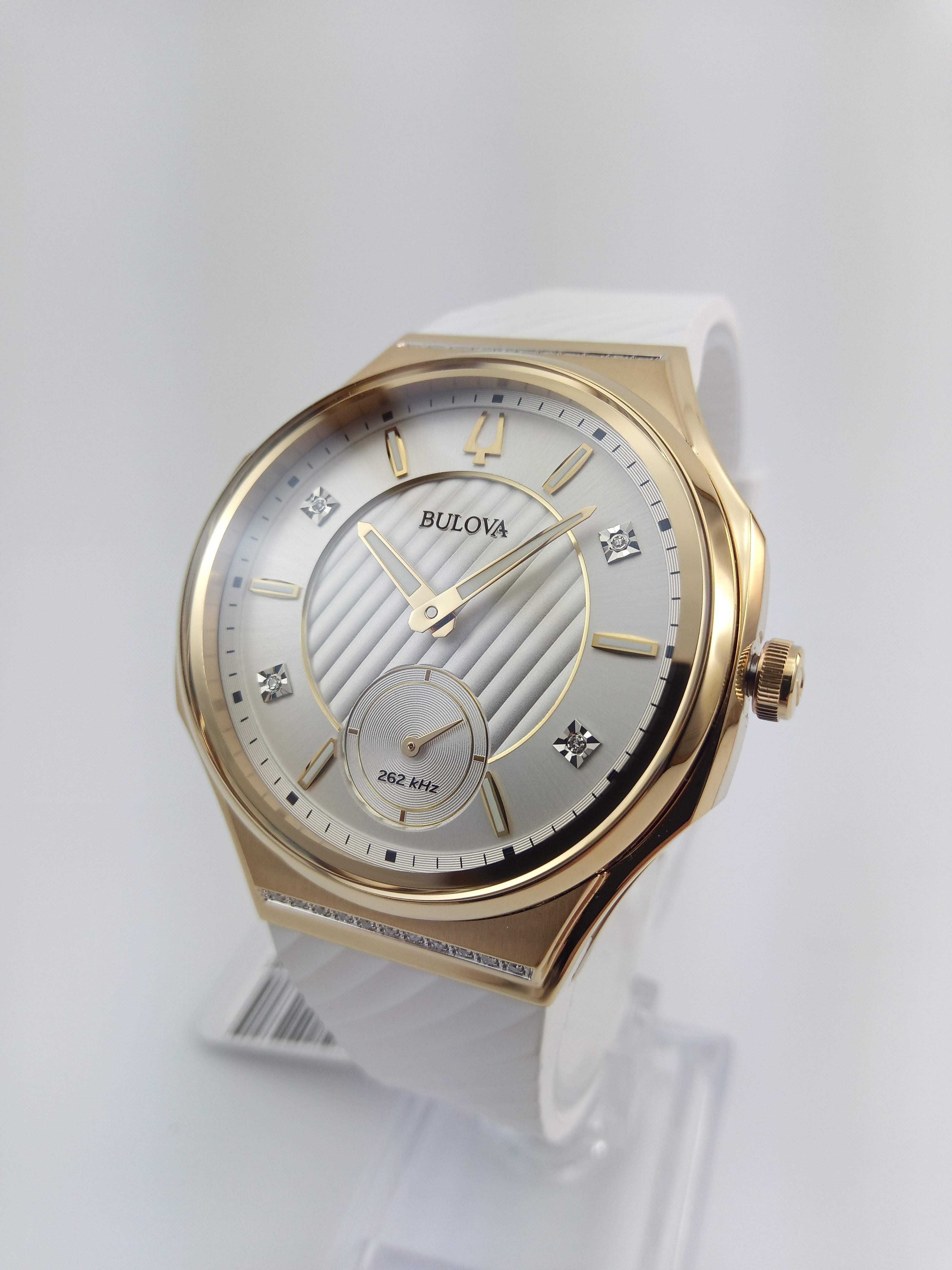 26 бриллиантов Bulova CURV 98R237 точность 262 кГц, изогнутый сапфир