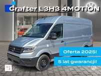 Volkswagen Crafter 35 Furgon z wysokim dachem silnik: 2,0 l EU6 SCR 177 KM / skrzynia biegów: 4MOTION automatyczna 8-biegowa rozstaw osi: 3640 mm  4motion, Automat, 2025! 5 lat gwarancji! Climatronic! Bogata wersjaa!