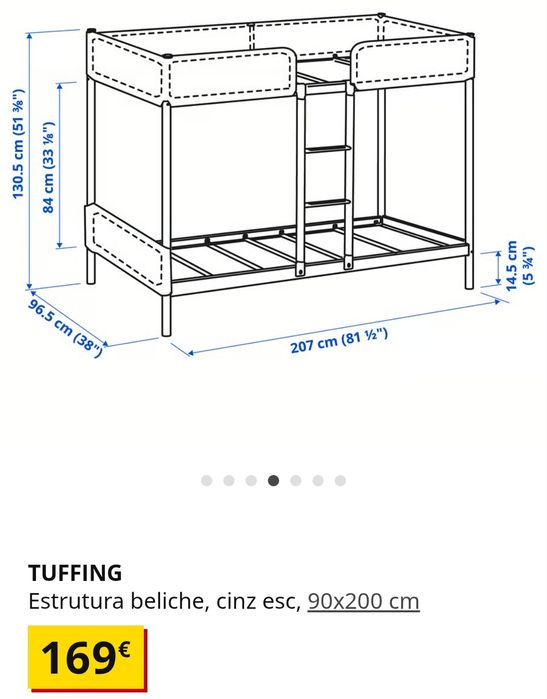 Vendo beliche ikea com 2 colchões
