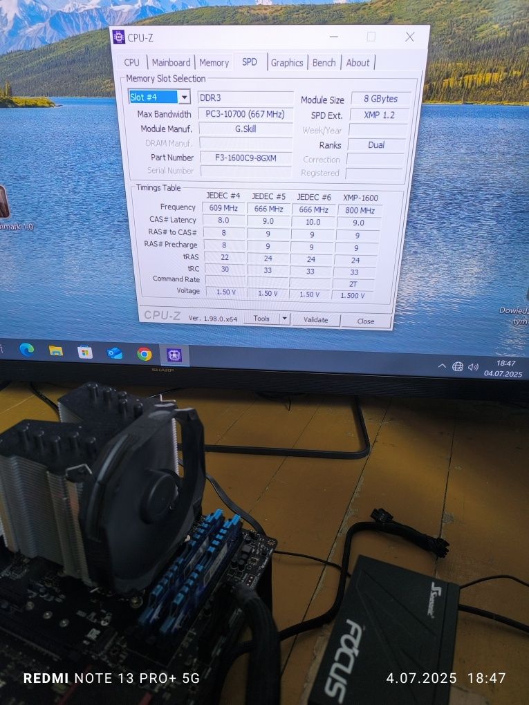 Pamięć RAM DDR3 16GB (2x8) 1600 CL9 G.Skill RipjawsX