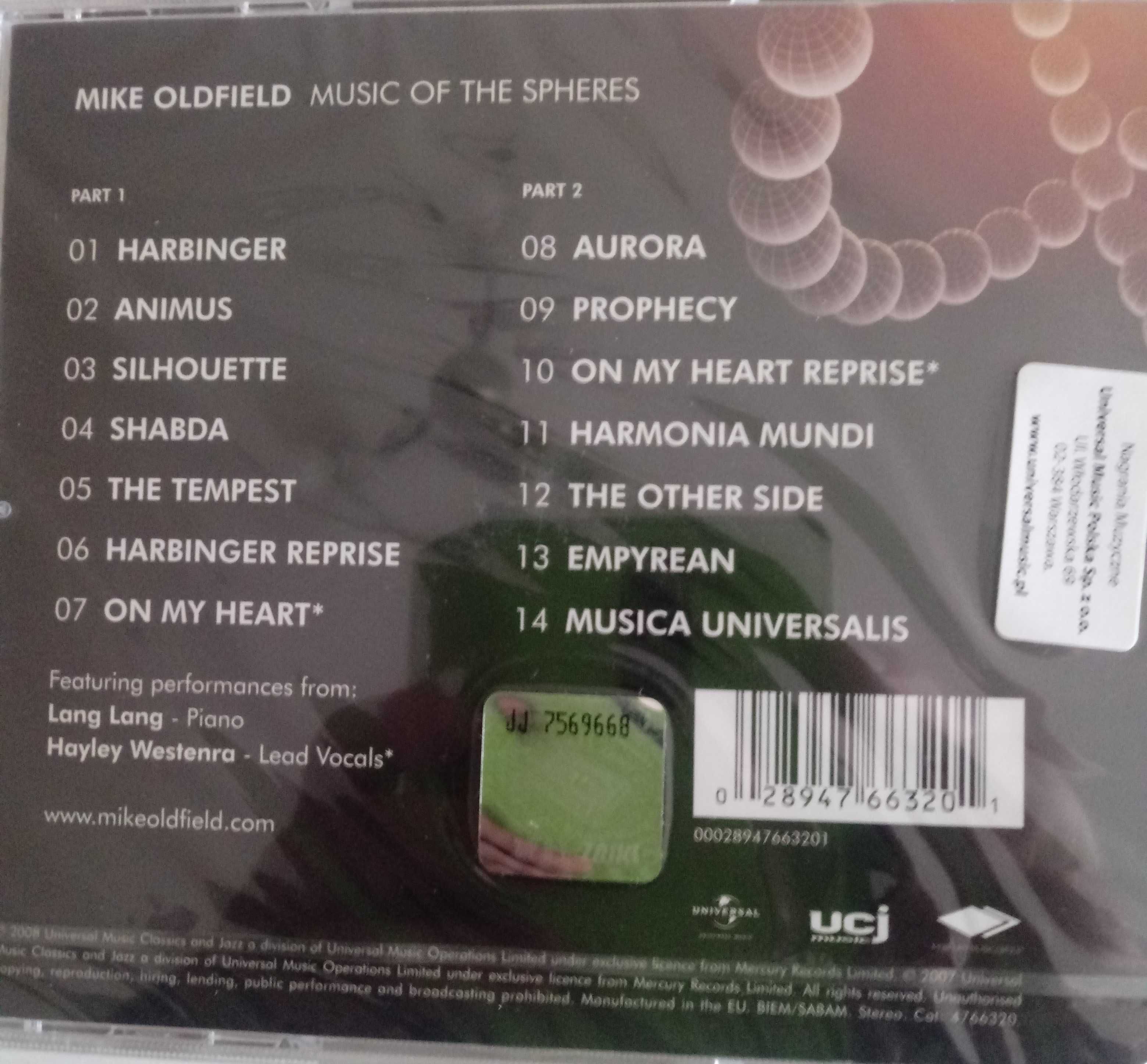 jechan michael jarre/Mike Oldfield płyty cd