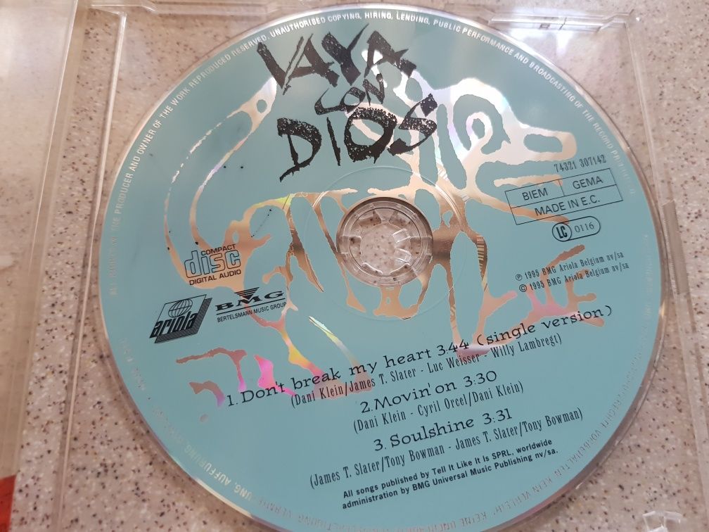 Maxi CD Vaya Con Dios Don't Break My Heart BMG 1996 Belgia