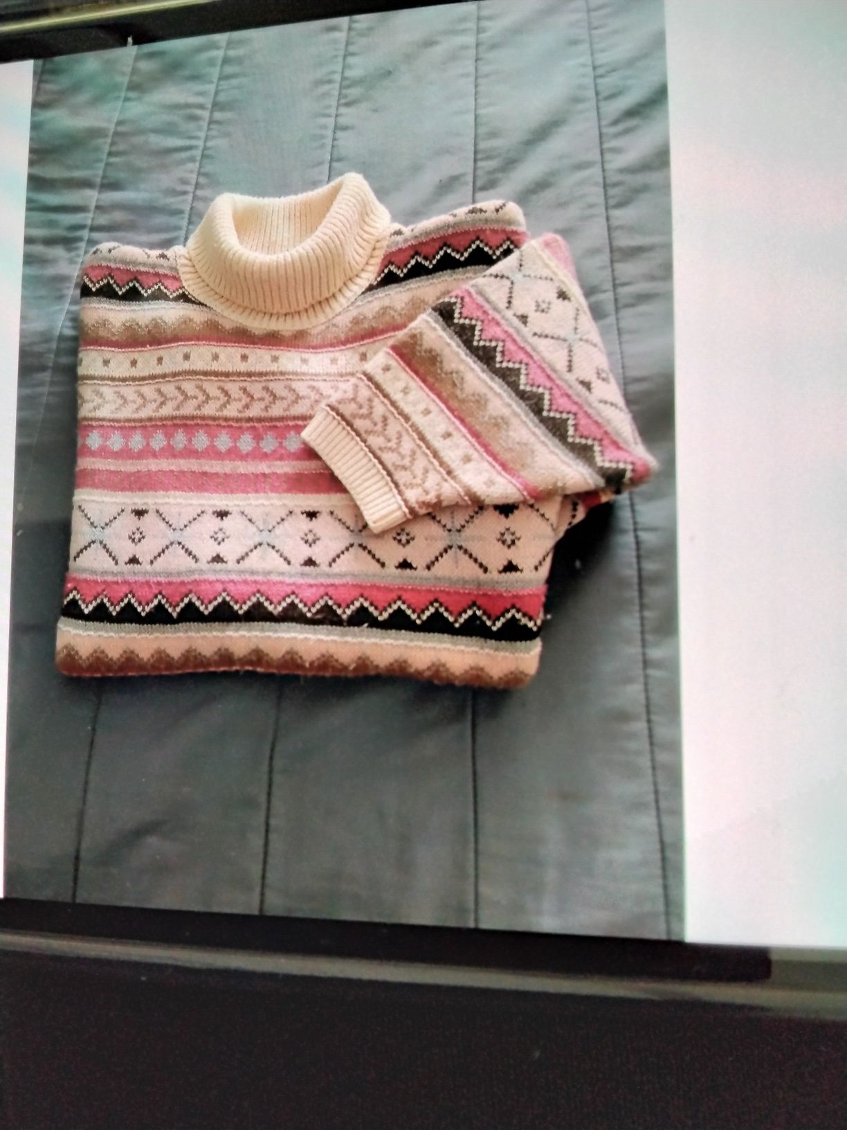 Camisolão de lã beige
