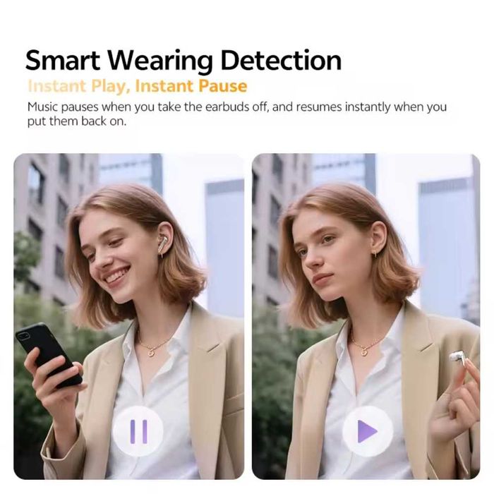 Навушники QCY MeloBuds N70 Hi-Res LDAC PureSilenz ANC MEMS BT6.0