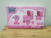 Wózek dla lalki czterokołowy Baby Chic