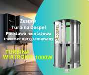 Turbina Wiatrowa Dospel 1000W Zestaw z inwerterem!  możliwy montaż!