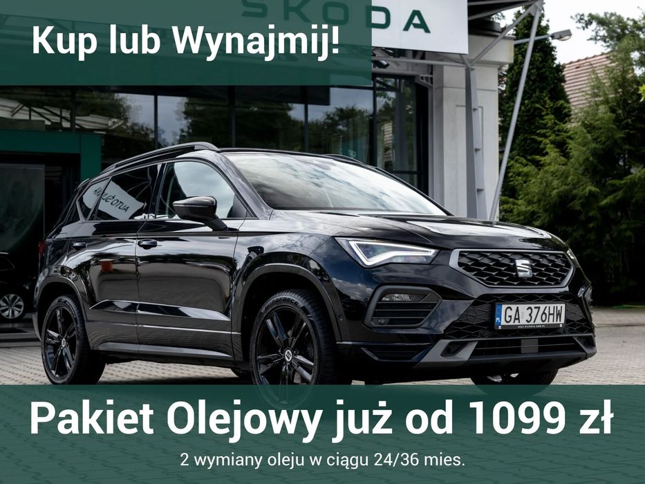 Seat Ateca FR, 1.5 TSI 150KM, DSG, salon pl, fv23%, serwis ASO