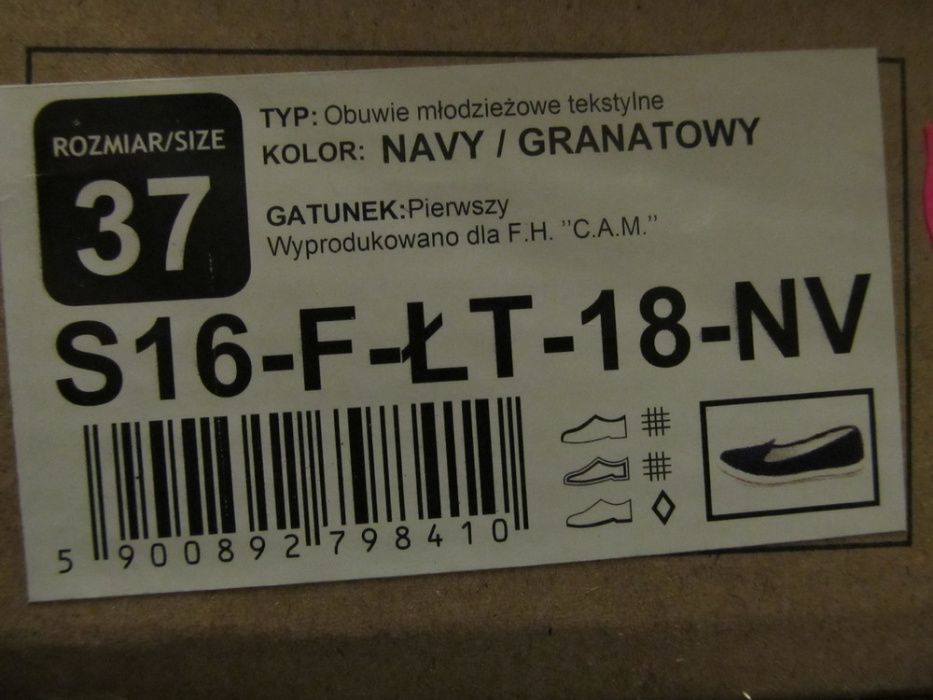 Tenisówki damskie McArthur Navy/Granatowy 37 - Nowe