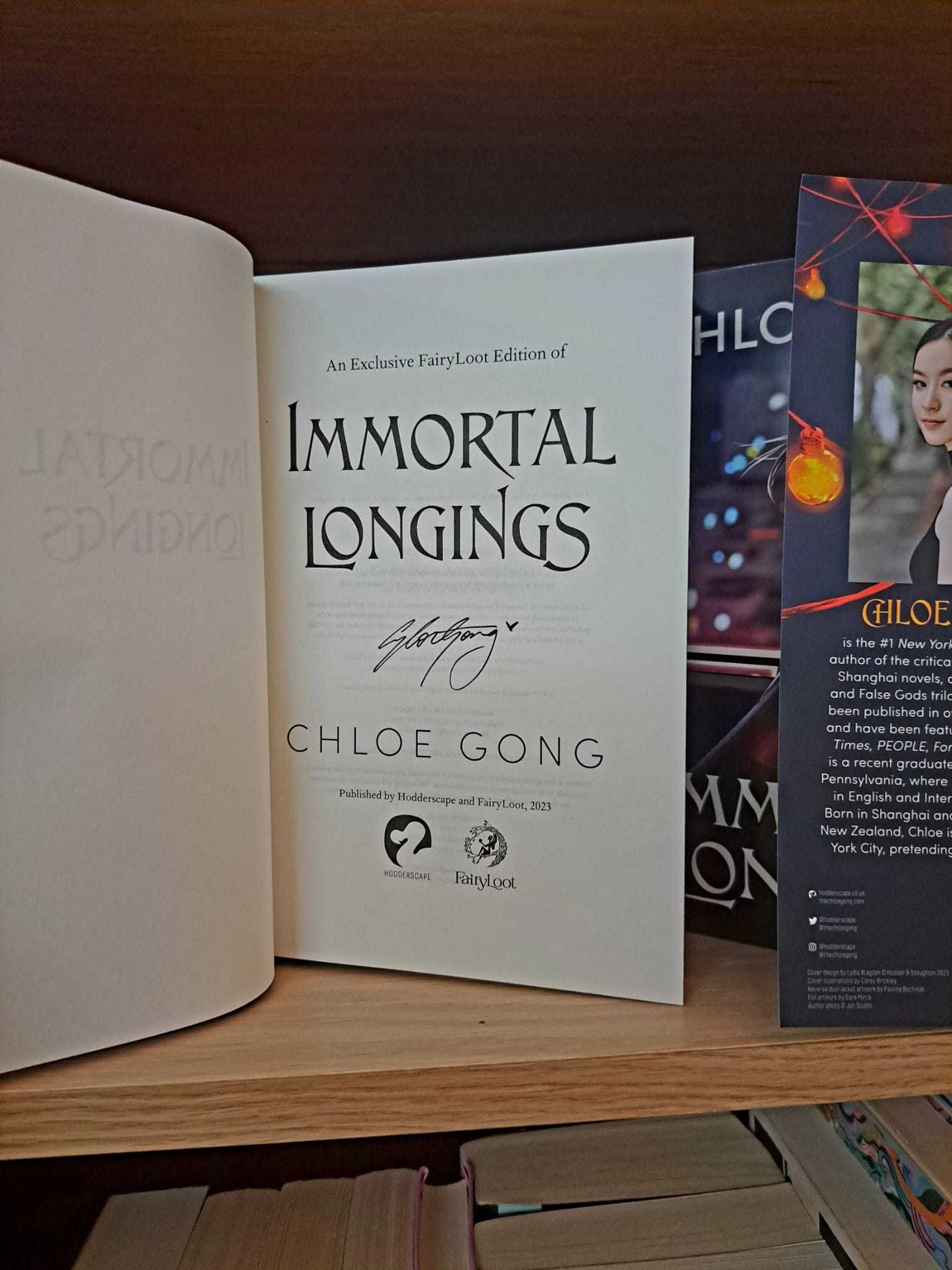 Immortal Longings, Chloe Gong (Fairyloot Adult julho 2023)