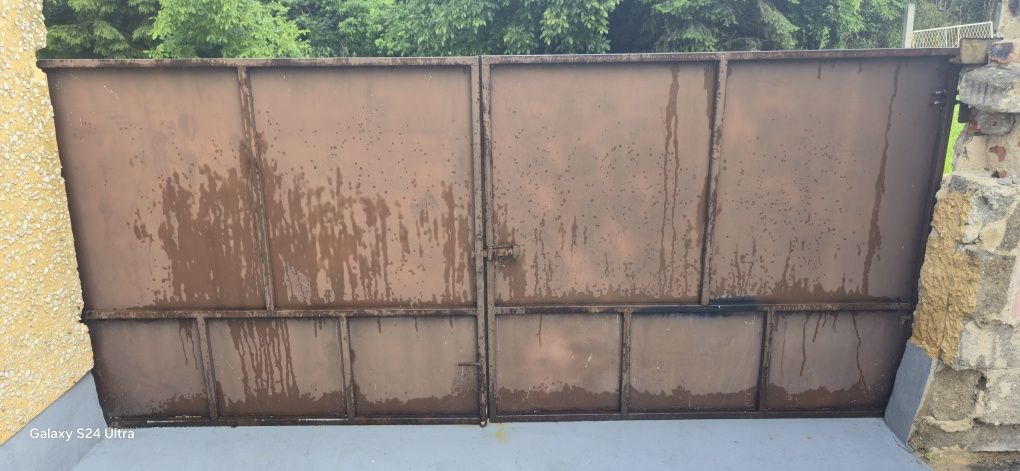 Brama 350 x 150 dwu skrzydłowa