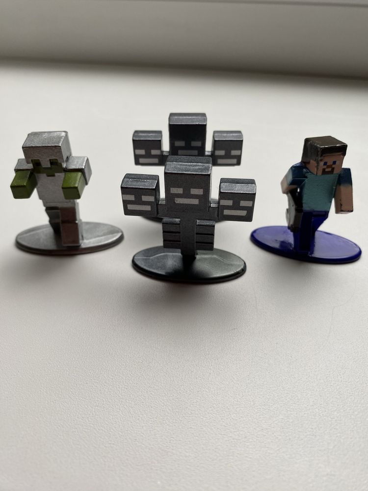 Колекційні металеві фігурки Майнкрафт, minecraft