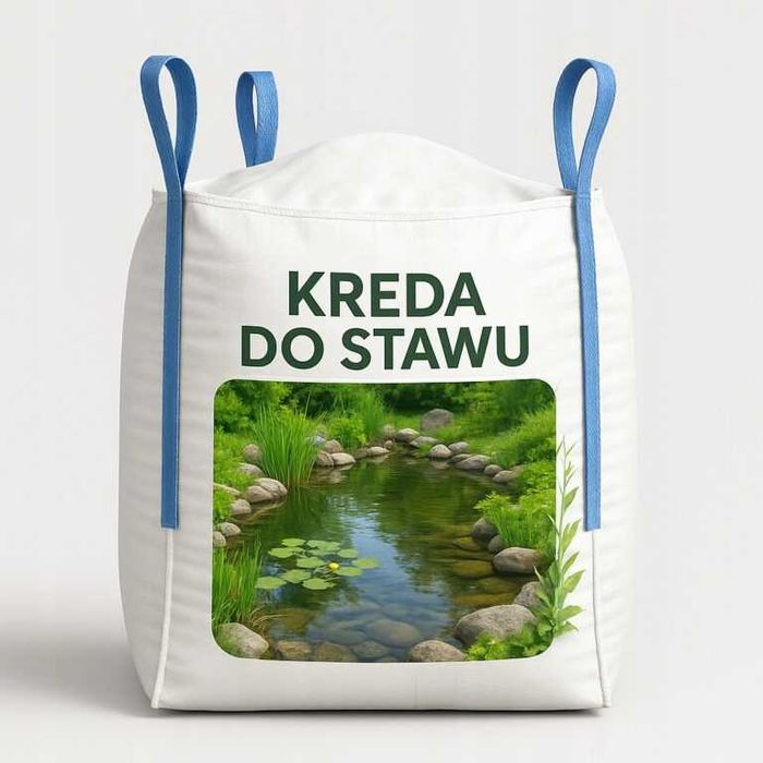 Kreda Stawowa bigbag 500kg, granulowana kreda do stawu poprawia pH